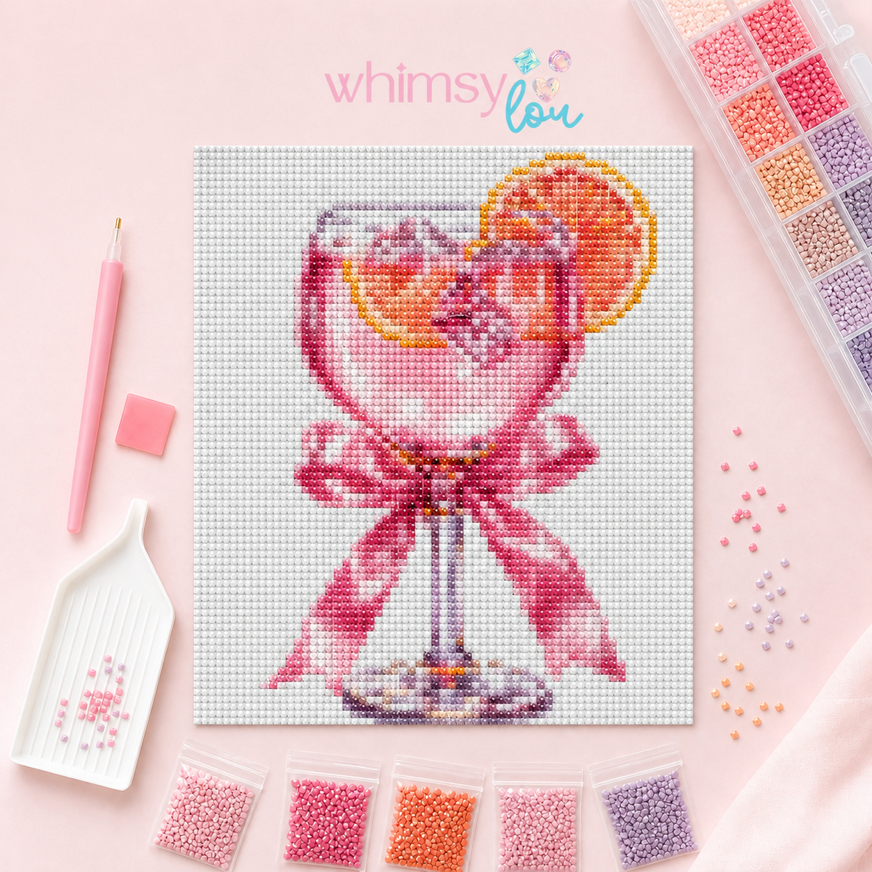 Whimsy Spritz- Diamond Art Kit (40x50cm, 100% Crystal Square Drill)