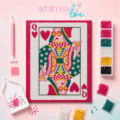 Queen of Sparkle- Diamond Art Kit (40x50cm, Round Drill)