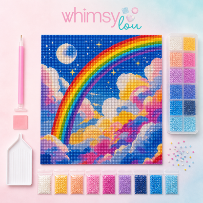 Moonbeam Skies- Diamond Art Kit (40x50cm, 100% Whimsy Dust Square Drill)