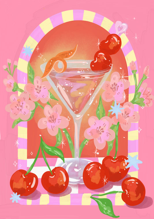 Cherry Martini by Ziyi Studio- Diamond Art Kit (40x60cm)