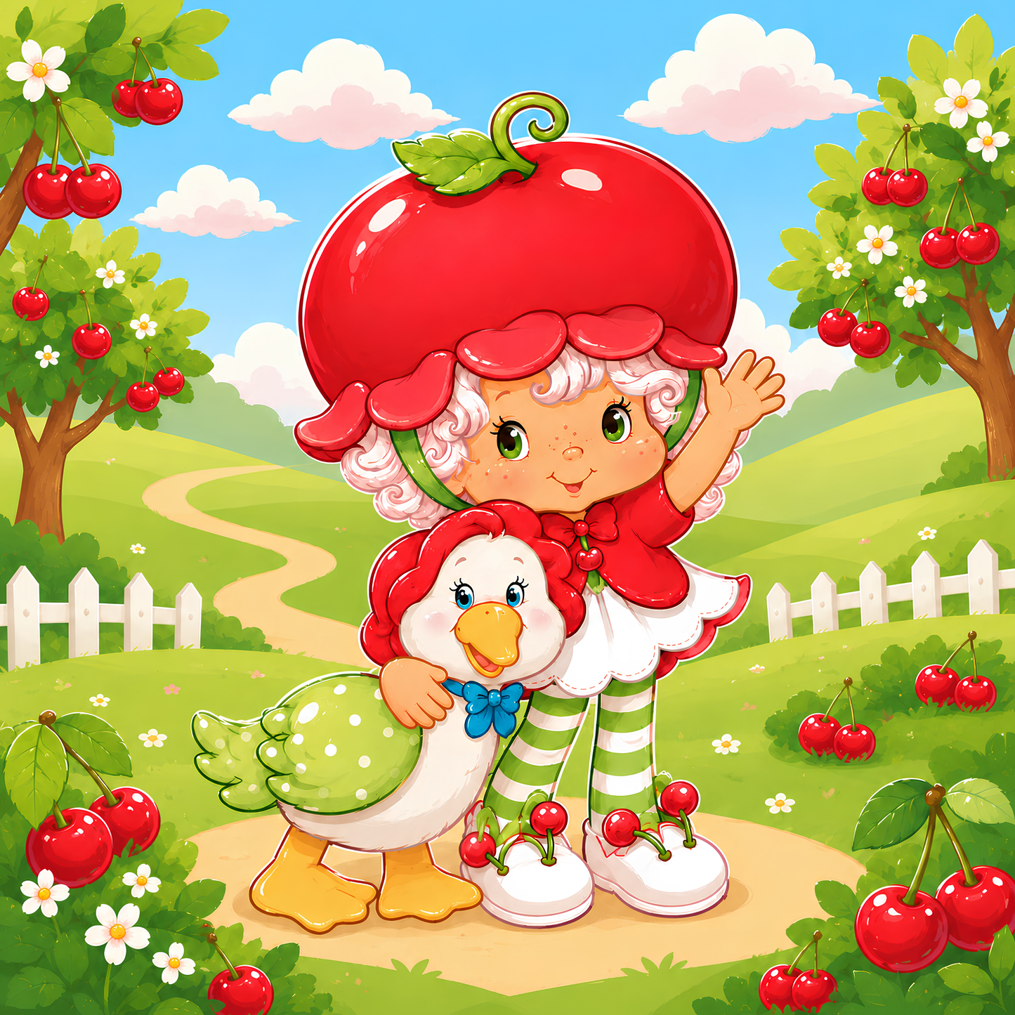 Cherry Cake Cutie- Diamond Art Kit (50x50cm, Square Drill)