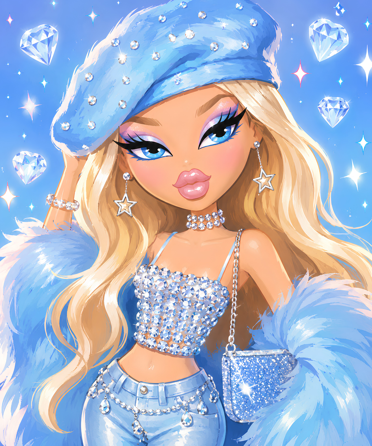 Cloud Nine Couture– Diamond Art Kit (50x60cm, Square Drill)