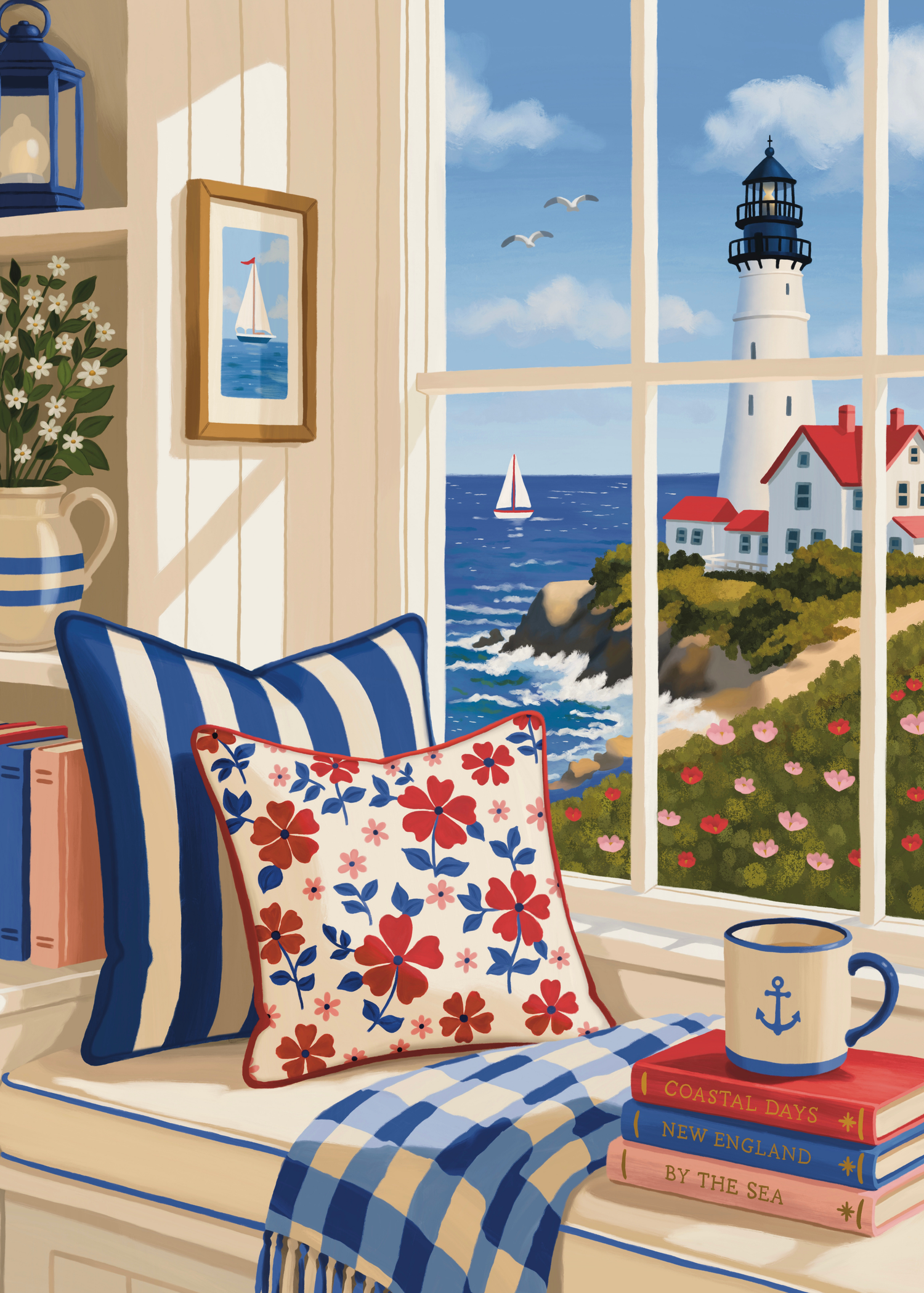 Coastal Labor Day by Lisa D Art Designs – Diamond Art Kit (50x70cm)