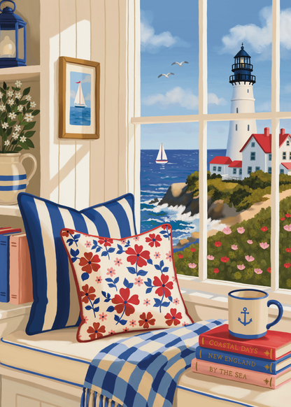 Coastal Labor Day by Lisa D Art Designs – Diamond Art Kit (50x70cm)