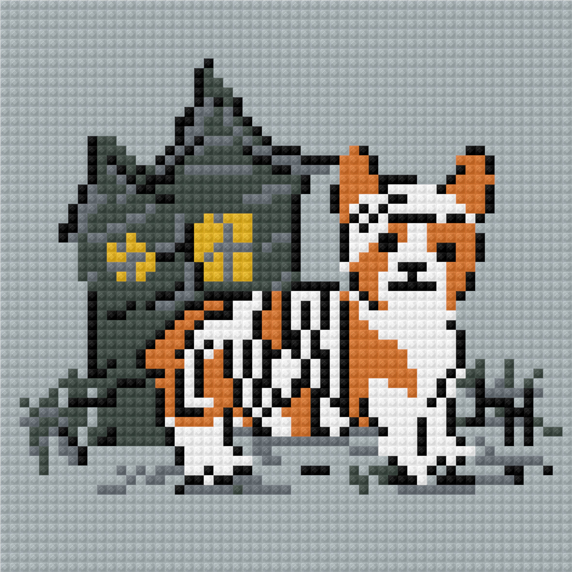 Halloween Pups by Kate Clay – little whimsies Mini Diamond Art Set