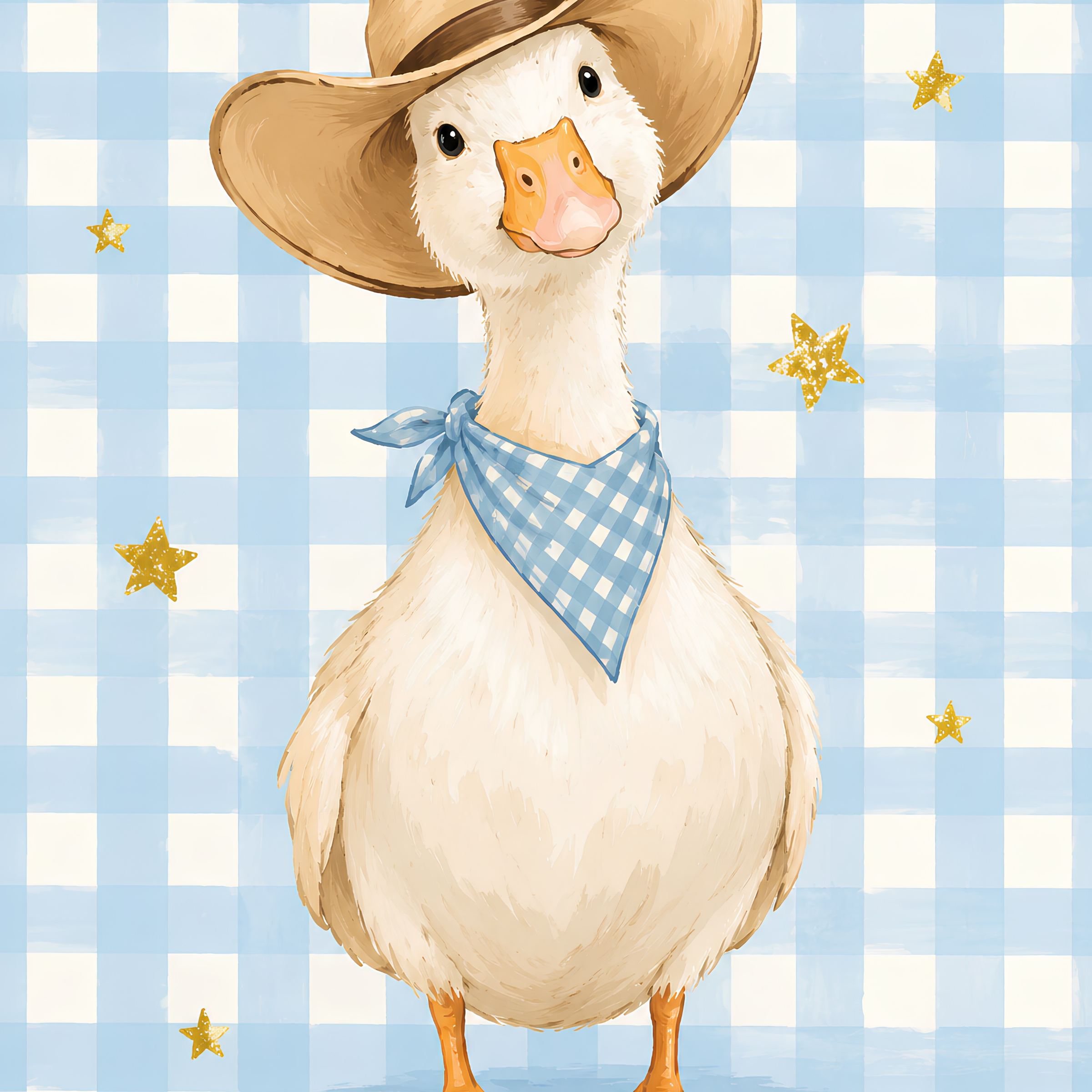 Country Duckling- Diamond Art Kit (40x50cm, Square Drill)