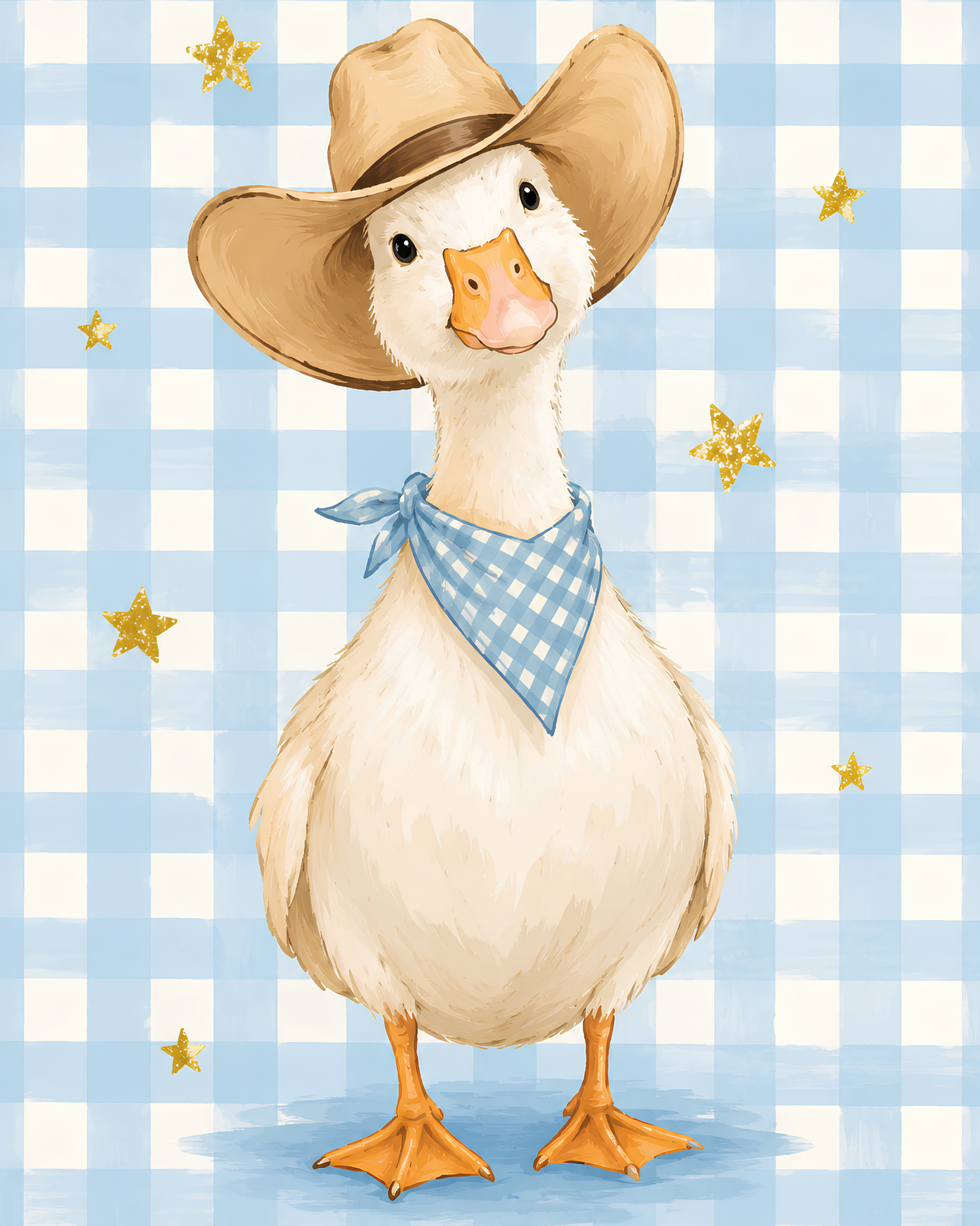 Country Duckling- Diamond Art Kit (40x50cm, Square Drill)