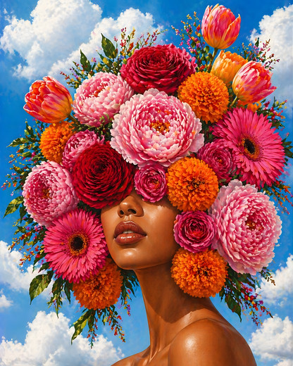 Crowned in Color- Diamond Art Kit (50x60cm, Square Drill)
