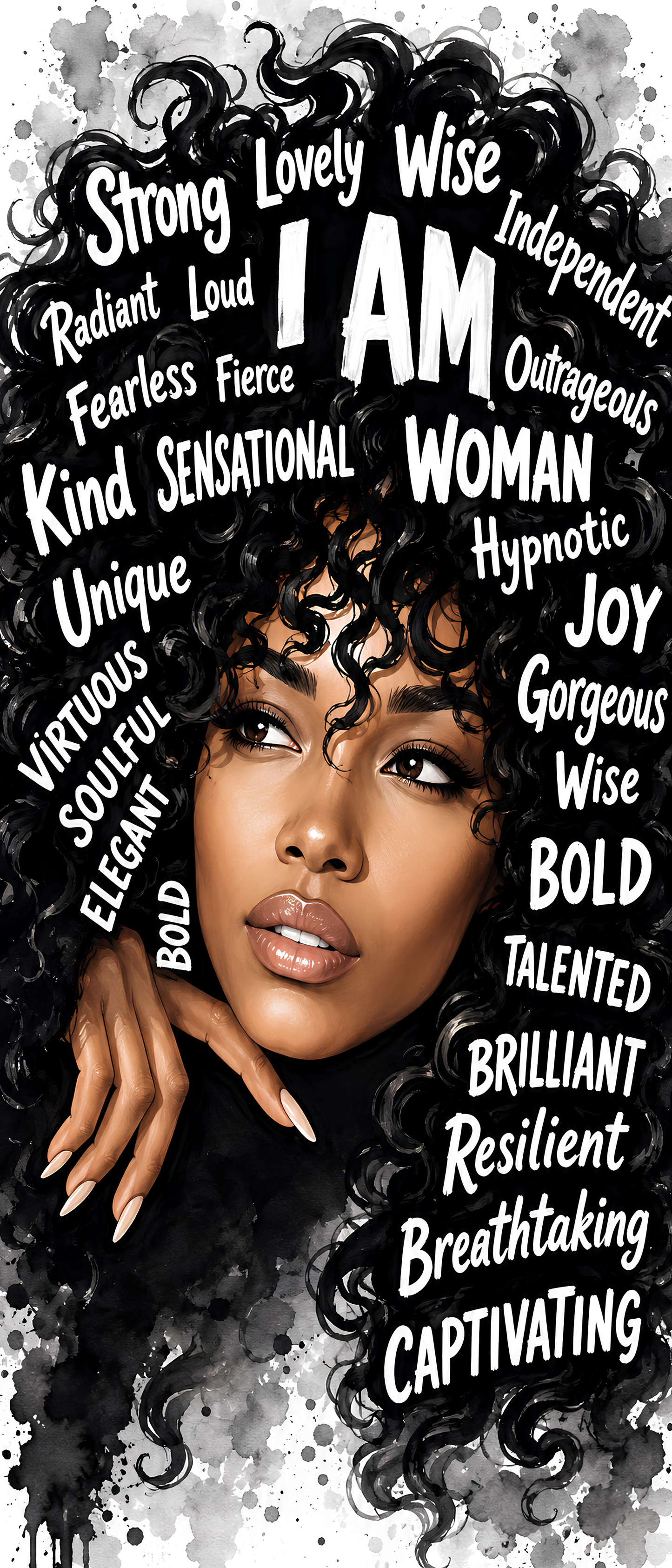 Crowned in Confidence- Diamond Art Kit (60x140cm, Square Drill)
