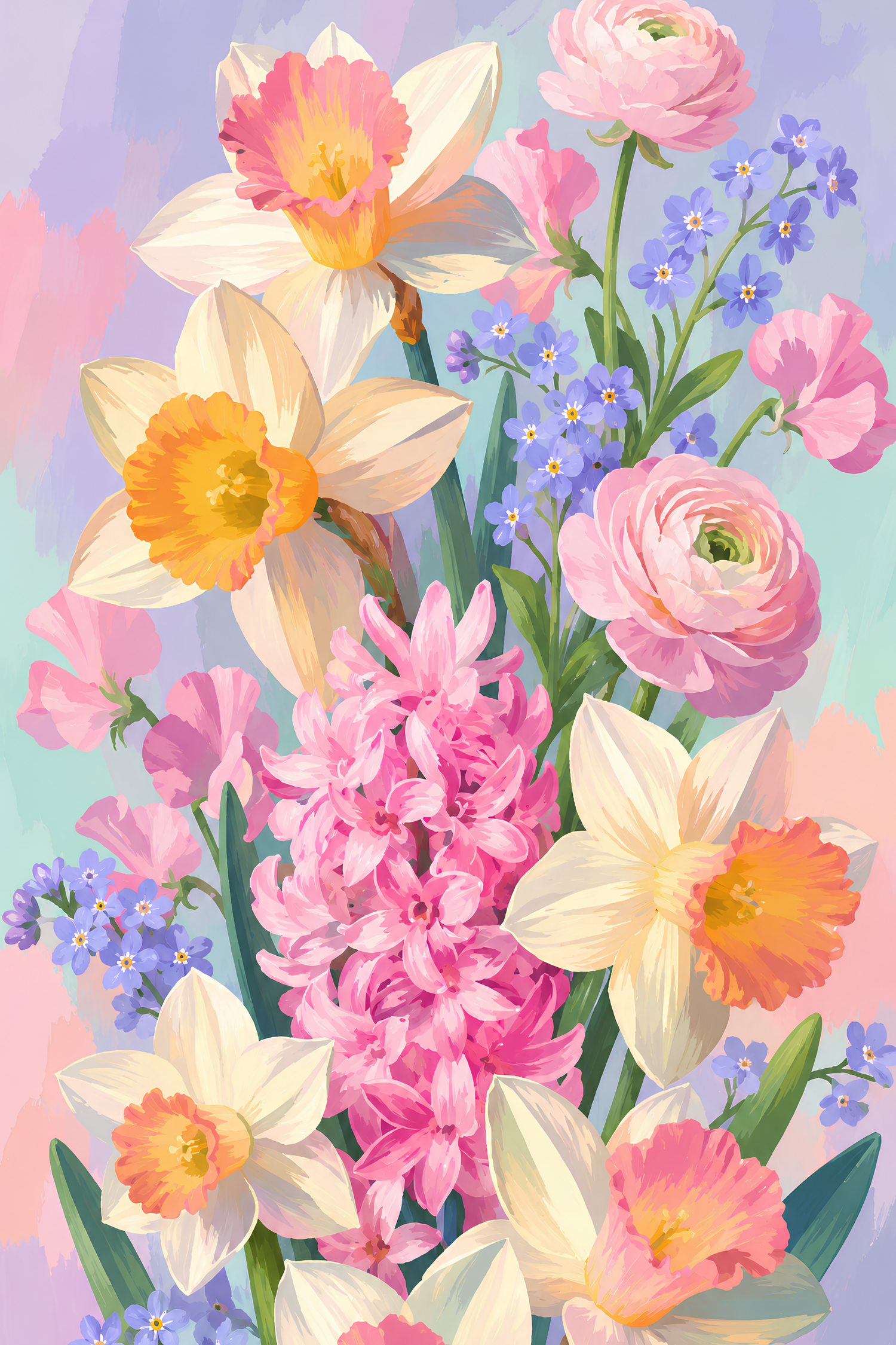 Daffodil Daydream- Diamond Art Kit (40x60cm, Square Drill)