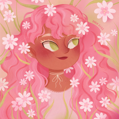 Daisy Dream by Daria.illus – Diamond Art Kit (50x50cm, Square Drill)