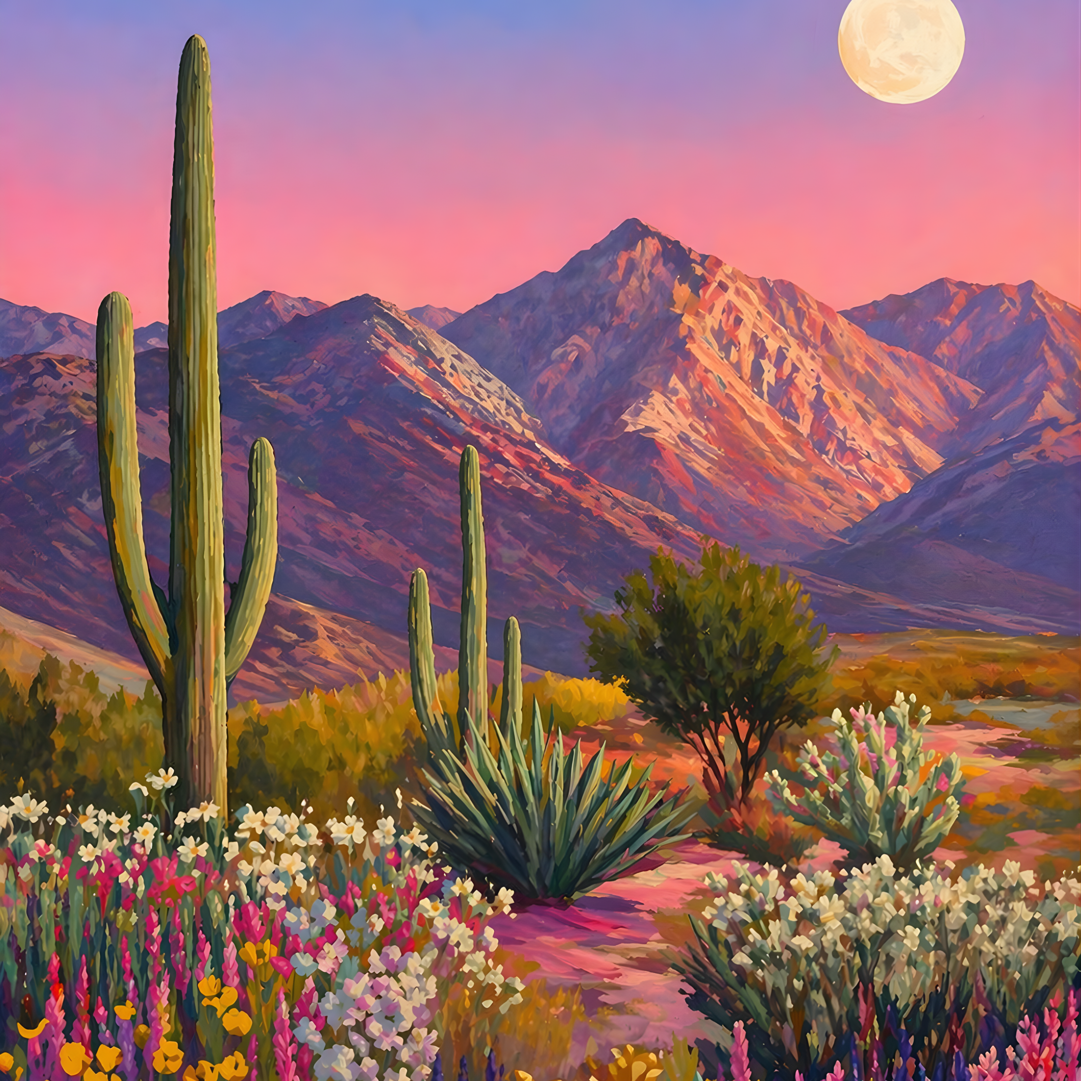 Desert Daydream- Diamond Art Kit (40x50cm, Square Drill)