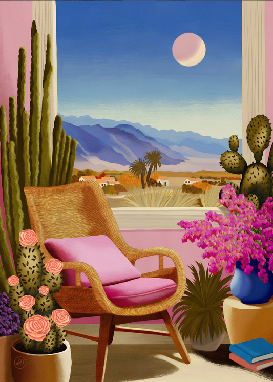 Desert Window Retreat by Lisa D Art Designs – Diamond Art Kit (50x70cm, Square Drill)