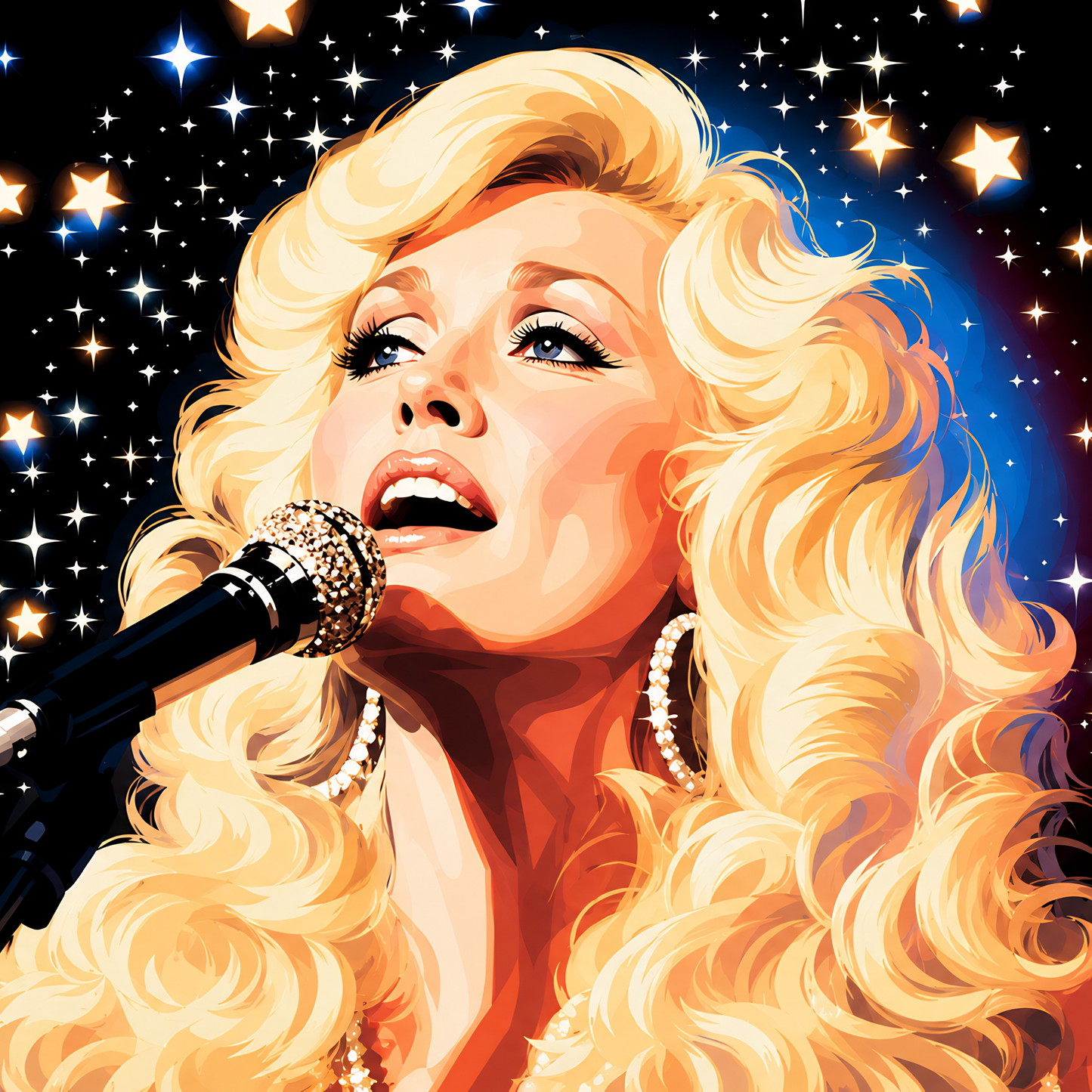 Diamond Girl in a Rhinestone World- Diamond Art Kit (50x50cm, Square Drill)
