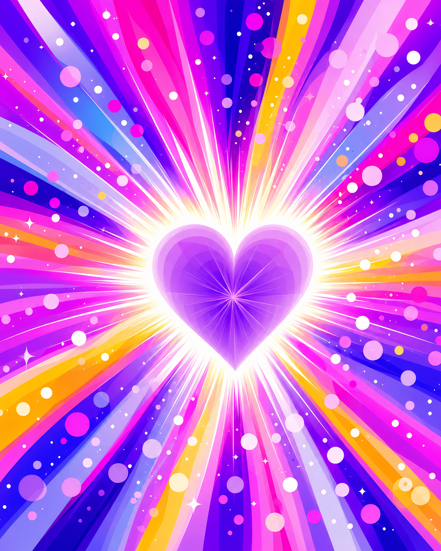 Electric Love - Diamond Art Kit (40x50cm, Round Drill)