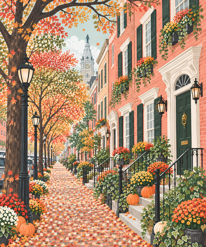 Fall in Philly– Diamond Art Kit (50x60cm, Square Drill)