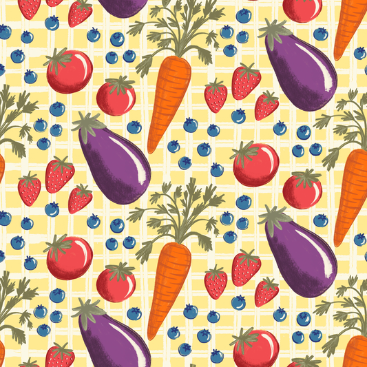 Farmer's Market by Textile Bakery – Diamond Art Kit (50x50cm, Square Drill)