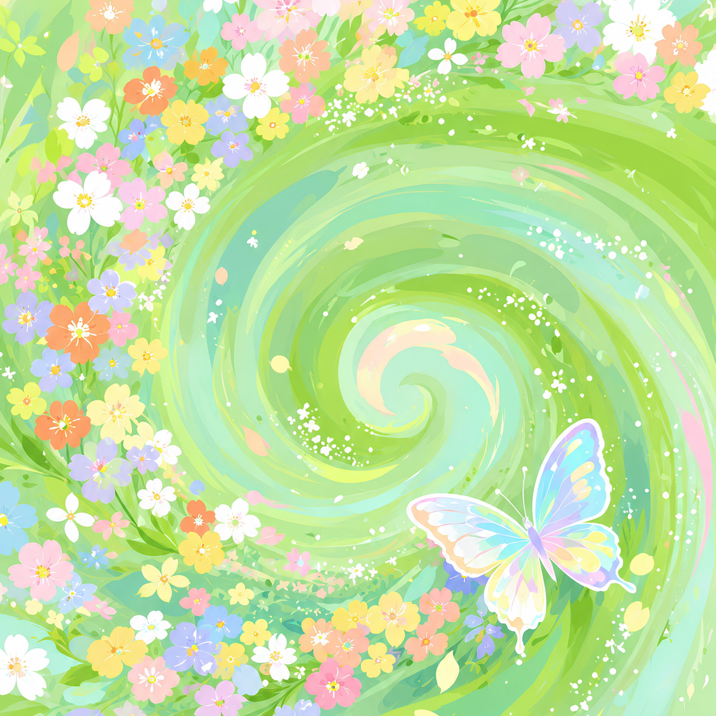 Fluttering Stardust- Diamond Art Kit (40x50cm, 100% Whimsy Dust Square Drill)