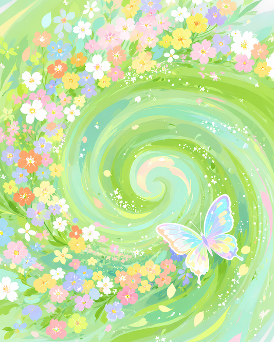 Fluttering Stardust- Diamond Art Kit (40x50cm, 100% Whimsy Dust Square Drill)