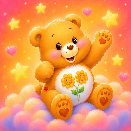 Forever Friend Bear- Diamond Art Kit (50x50cm, Square Drill)