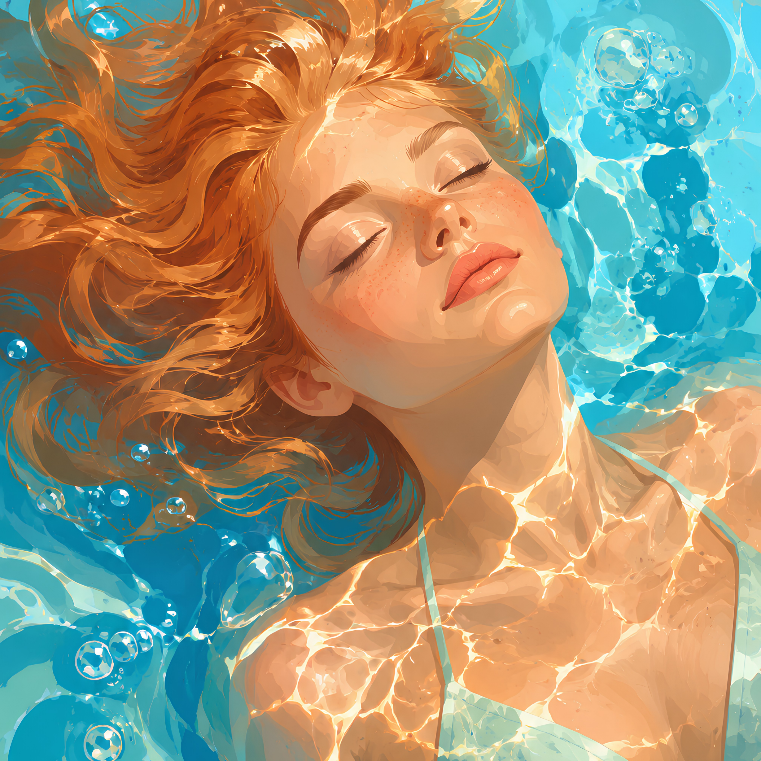 Golden Hour Float- Diamond Art Kit (40x60cm, Square Drill)