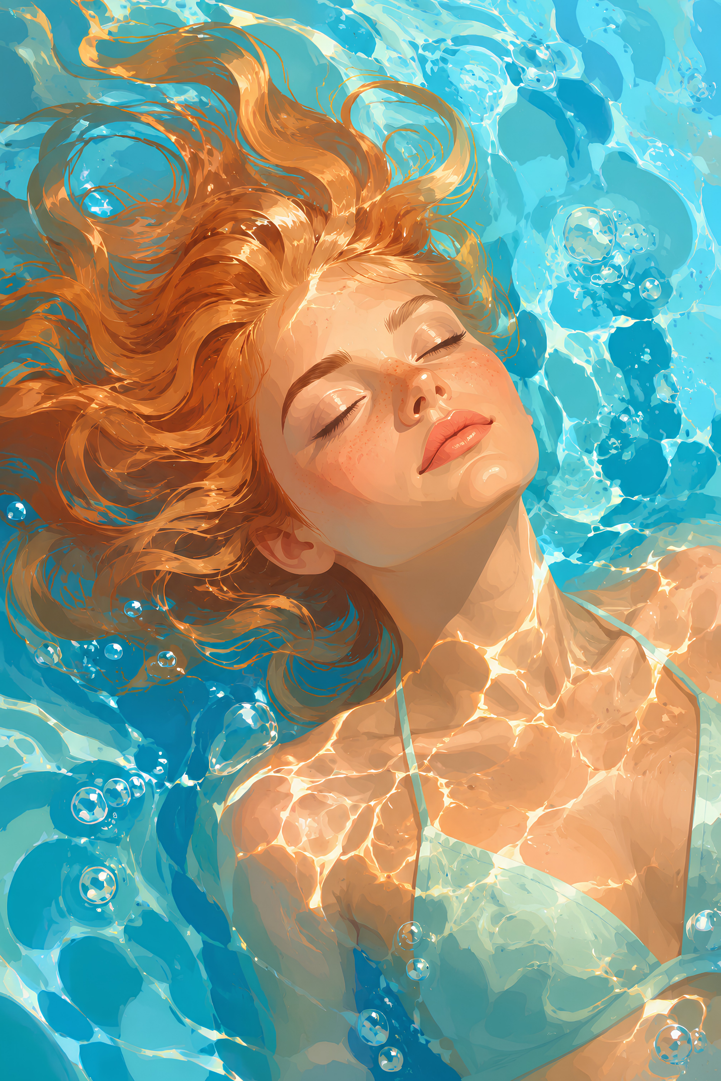 Golden Hour Float- Diamond Art Kit (40x60cm, Square Drill)
