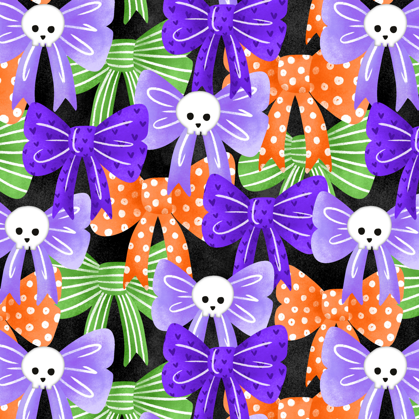Halloween Bows by Textile Bakery – Diamond Art Kit (50x50cm)
