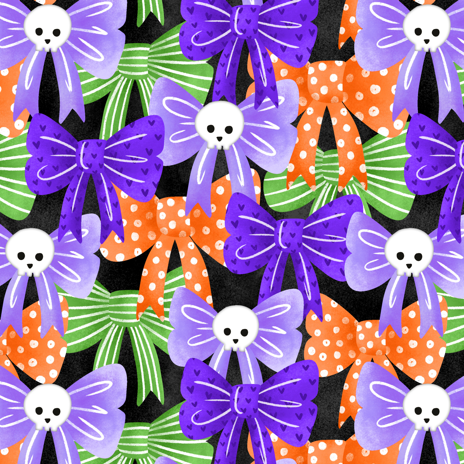Halloween Bows by Textile Bakery – Diamond Art Kit (50x50cm)