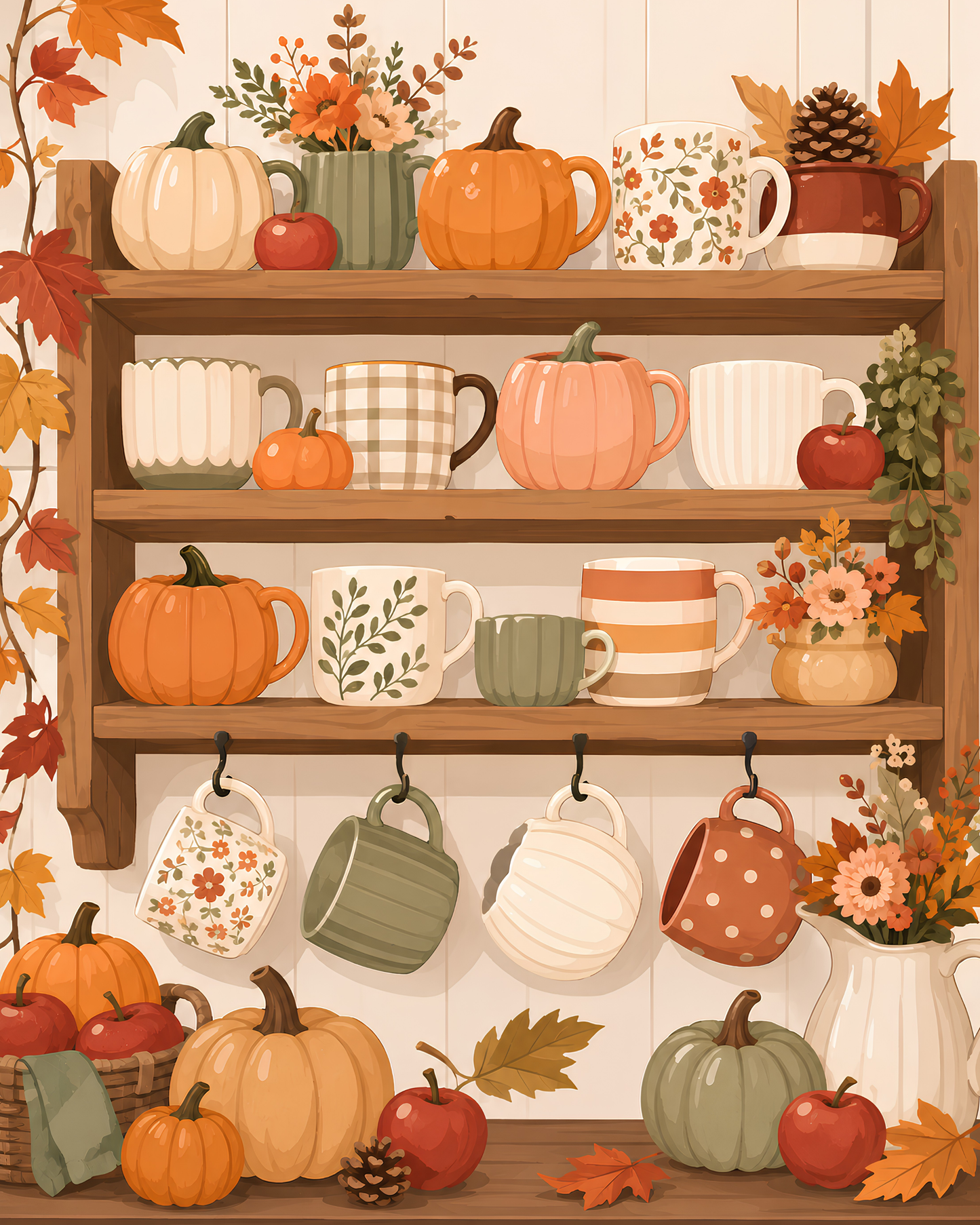 Harvest Mug Collection- Diamond Art Kit (40x50cm)