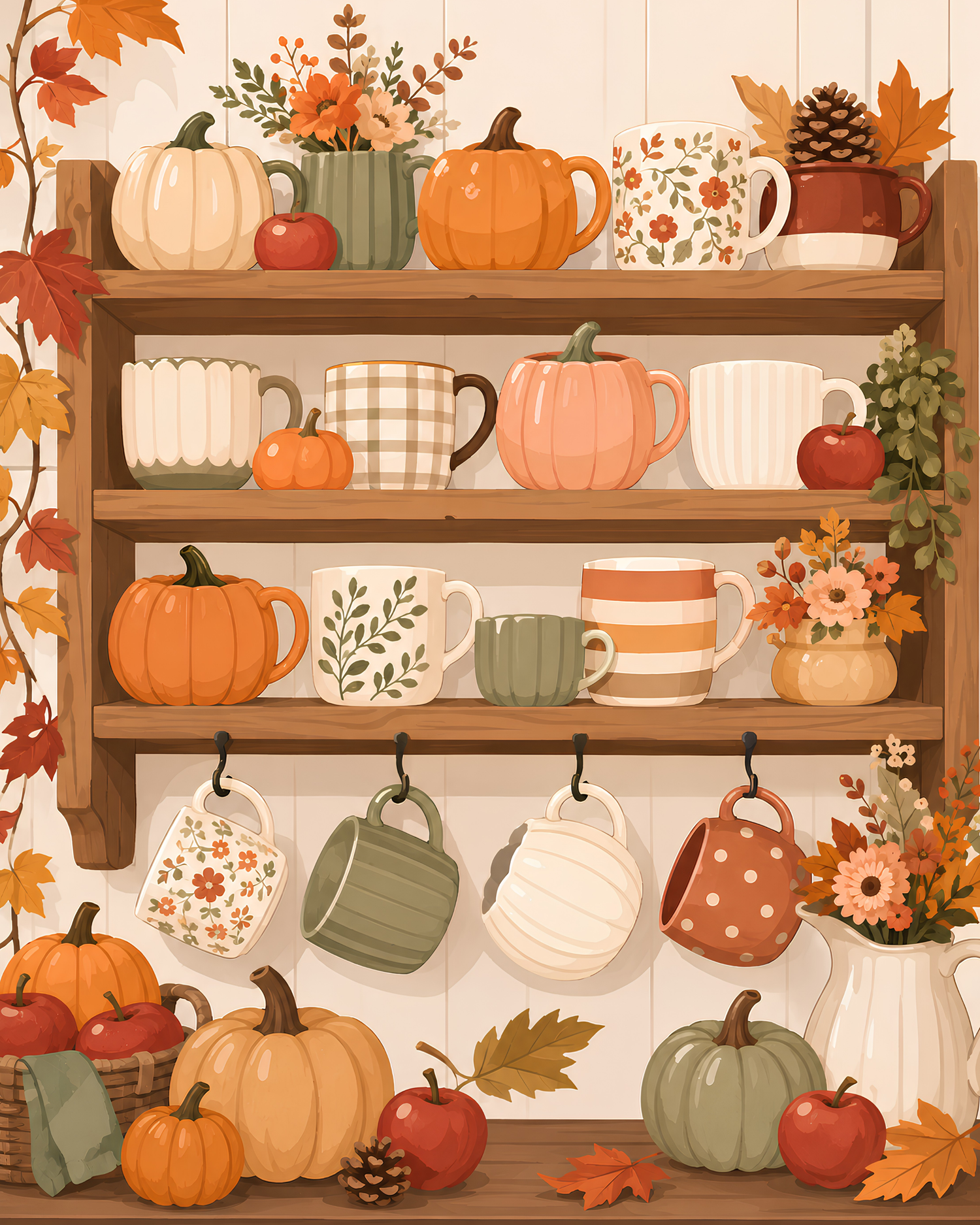 Harvest Mug Collection- Diamond Art Kit (40x50cm)