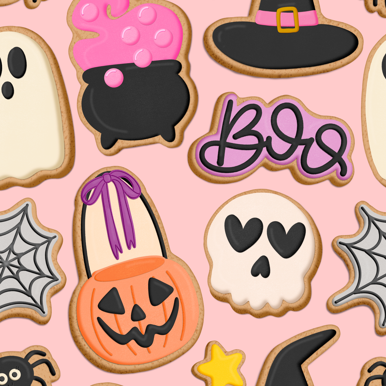 Haunted Cookies by Meg Ryan Designs- Diamond Art Kit (40x40cm)