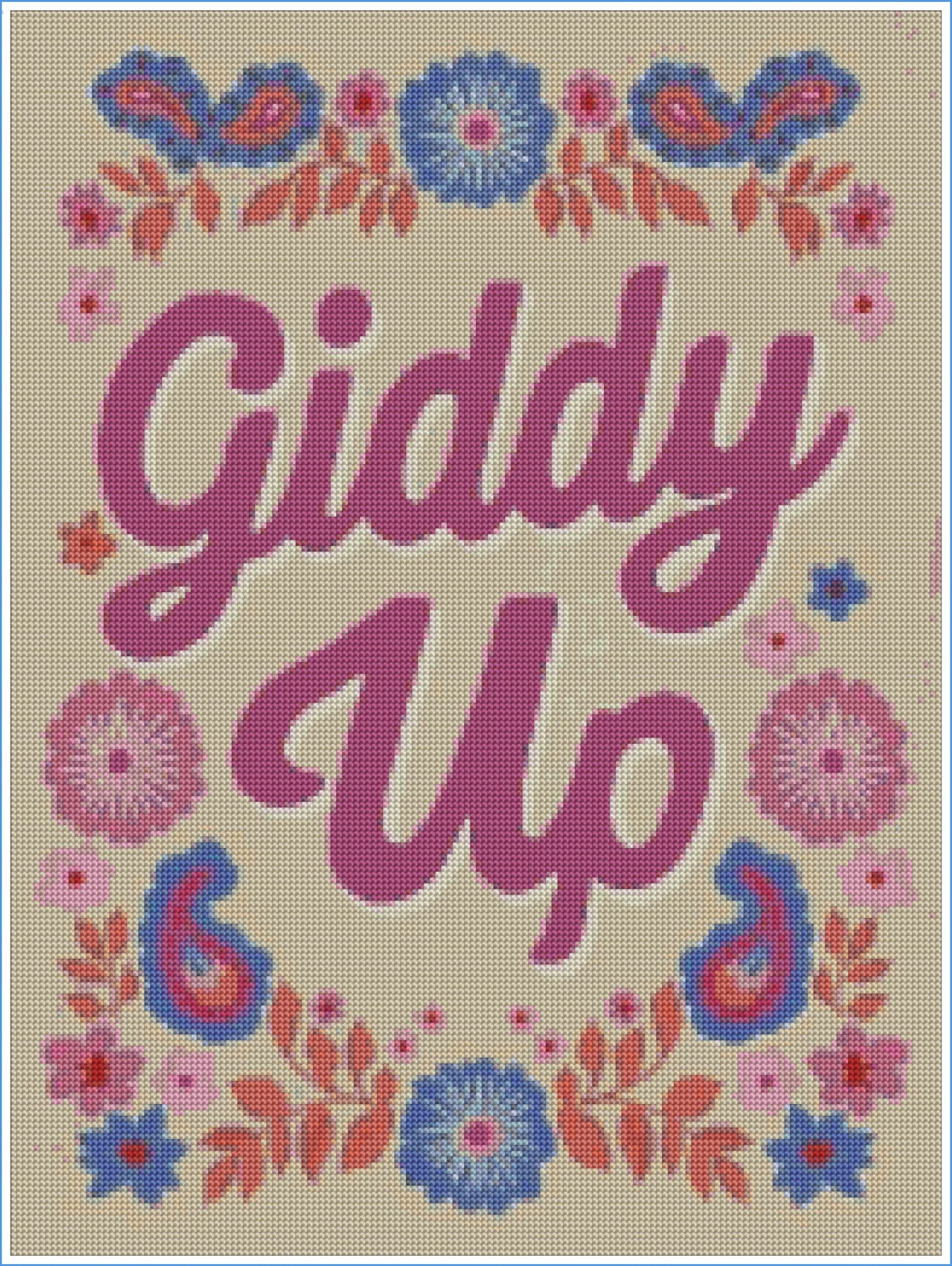 Giddy Up by Lisa D Art Designs – Diamond Art Kit (45x60cm, Round Drill)
