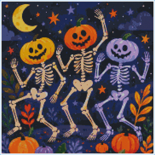 Midnight Bone Boogie- Diamond Art Kit (50x50cm, Square Drill)