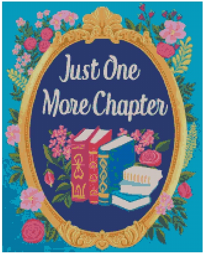 Just One More Chapter by Lisa D Art Designs – Diamond Art Kit (40x50cm, Round Drill)