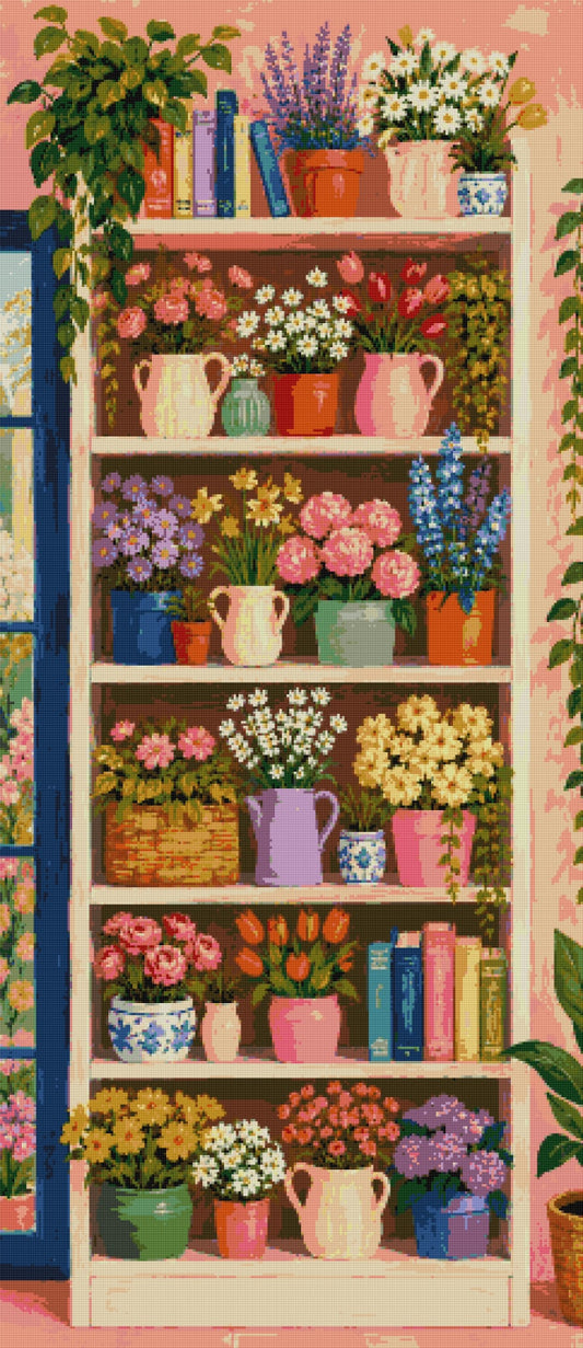 The Garden Shelf- Diamond Art Kit (60x140cm, Square Drill)