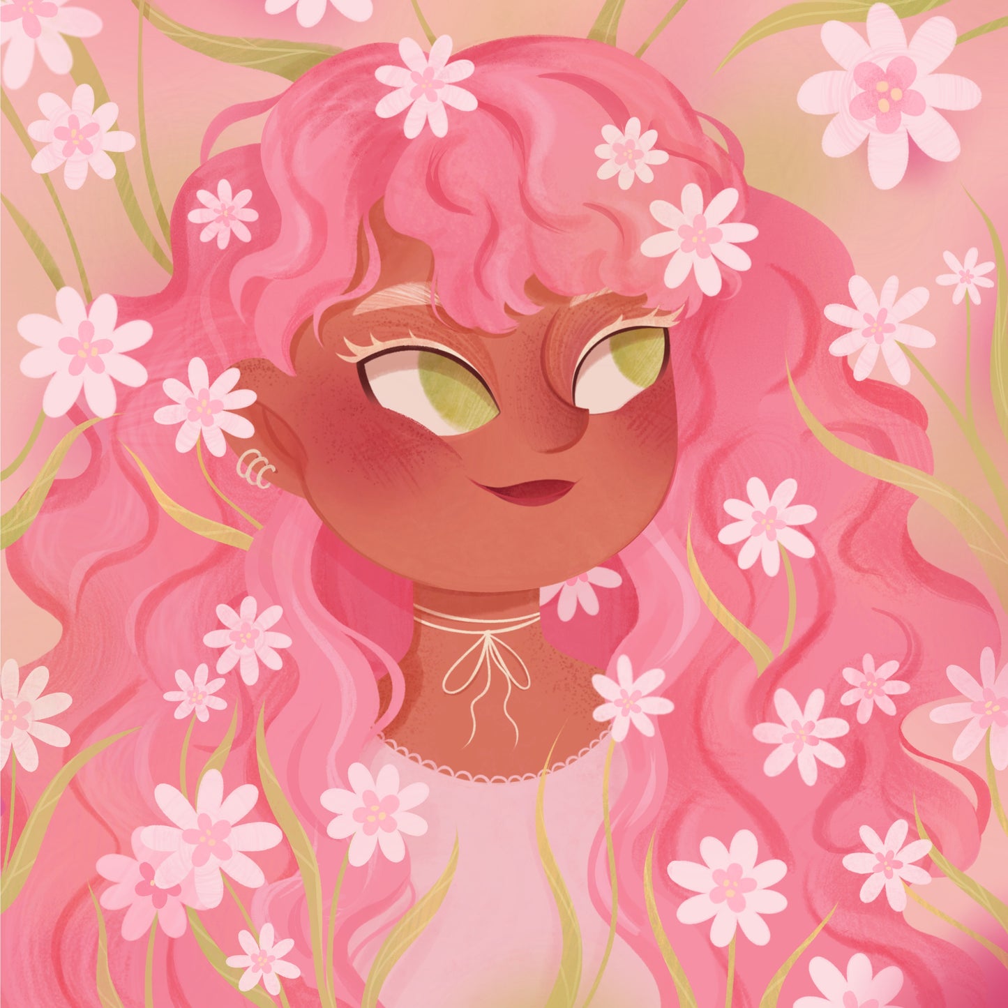 Daisy Dream by Daria.illus – Diamond Art Kit (50x50cm, Square Drill)