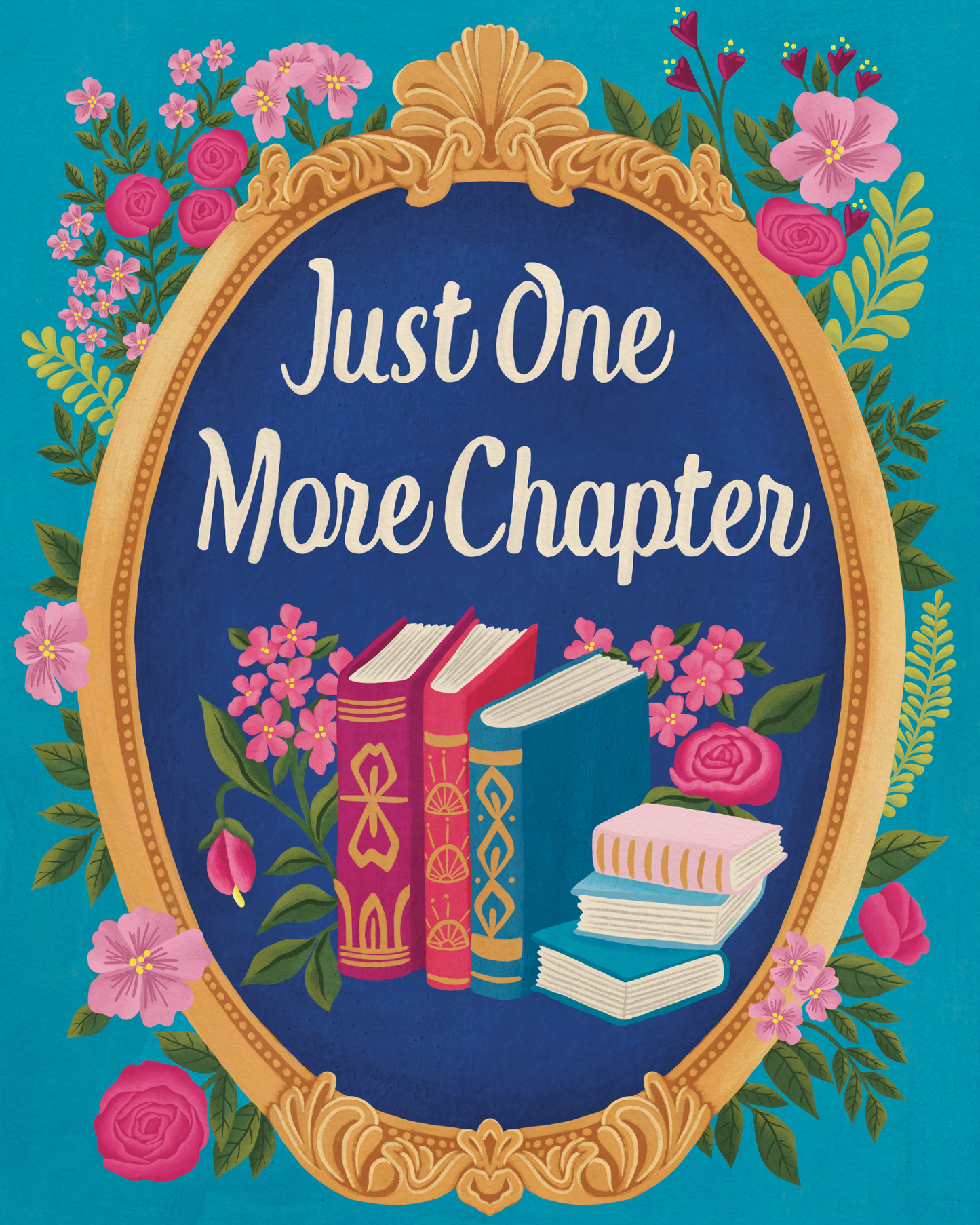 Just One More Chapter by Lisa D Art Designs – Diamond Art Kit (40x50cm, Square Drill)