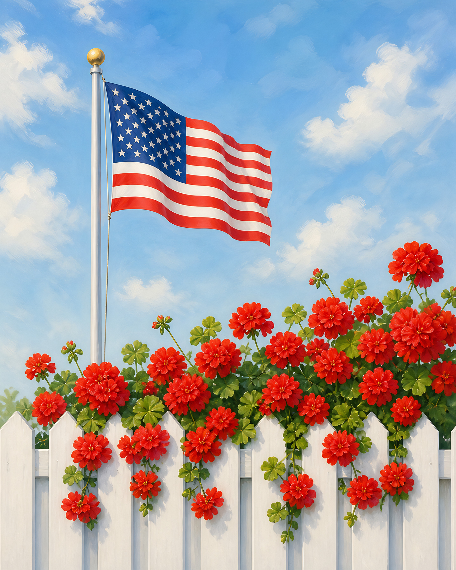 Liberty Garden View- Diamond Art Kit (40x50cm, Square Drill)