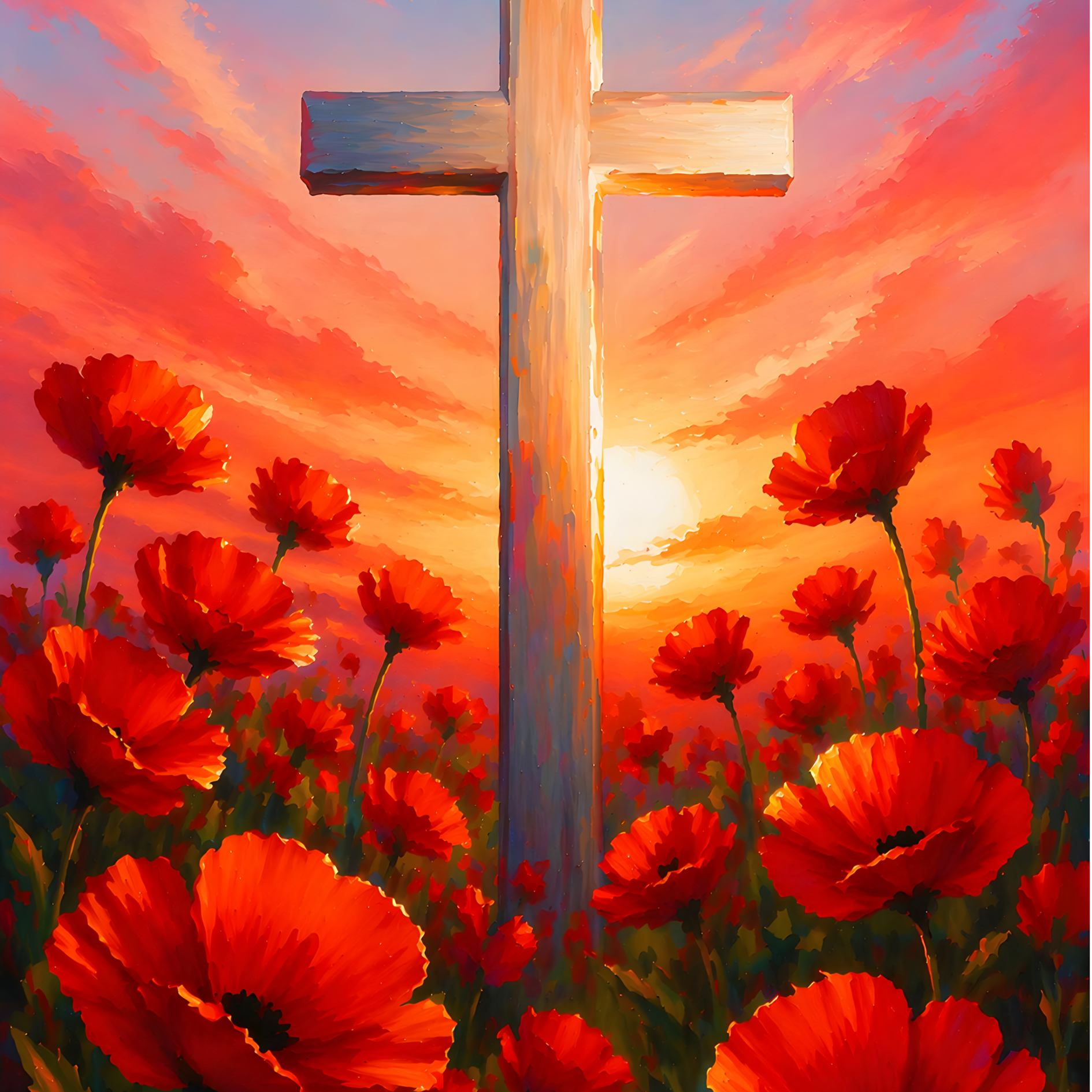 Light of the Cross- Diamond Art Kit (40x60cm, Square Drill)
