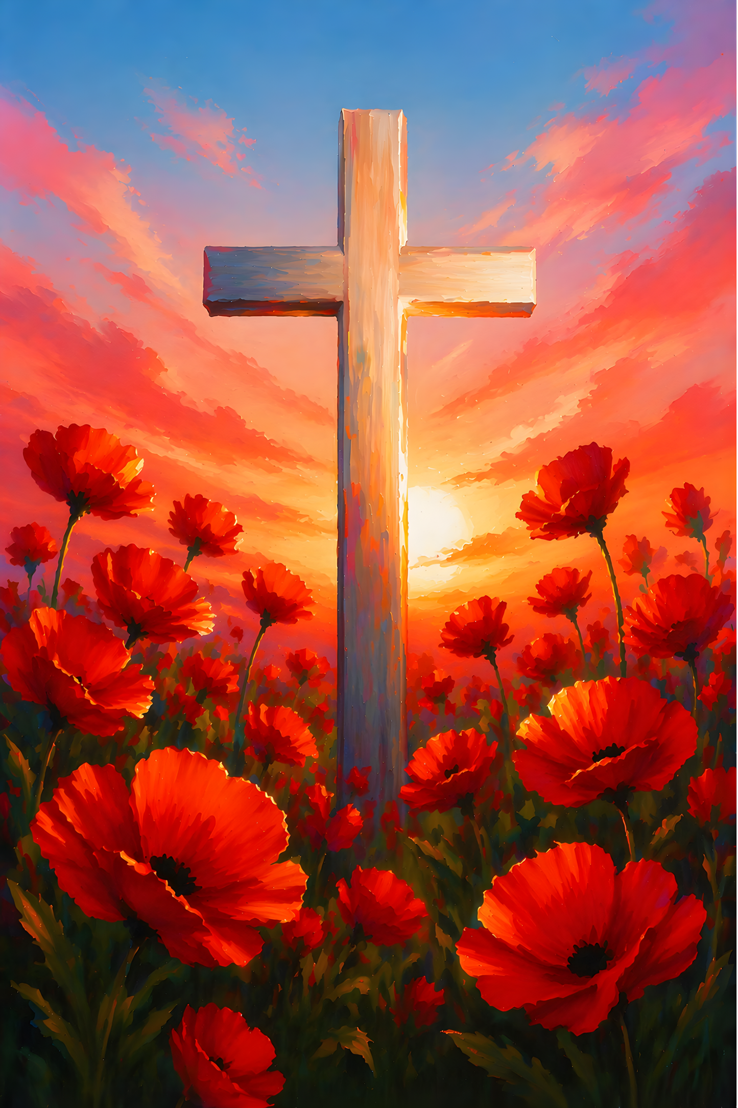 Light of the Cross- Diamond Art Kit (40x60cm, Round Drill)