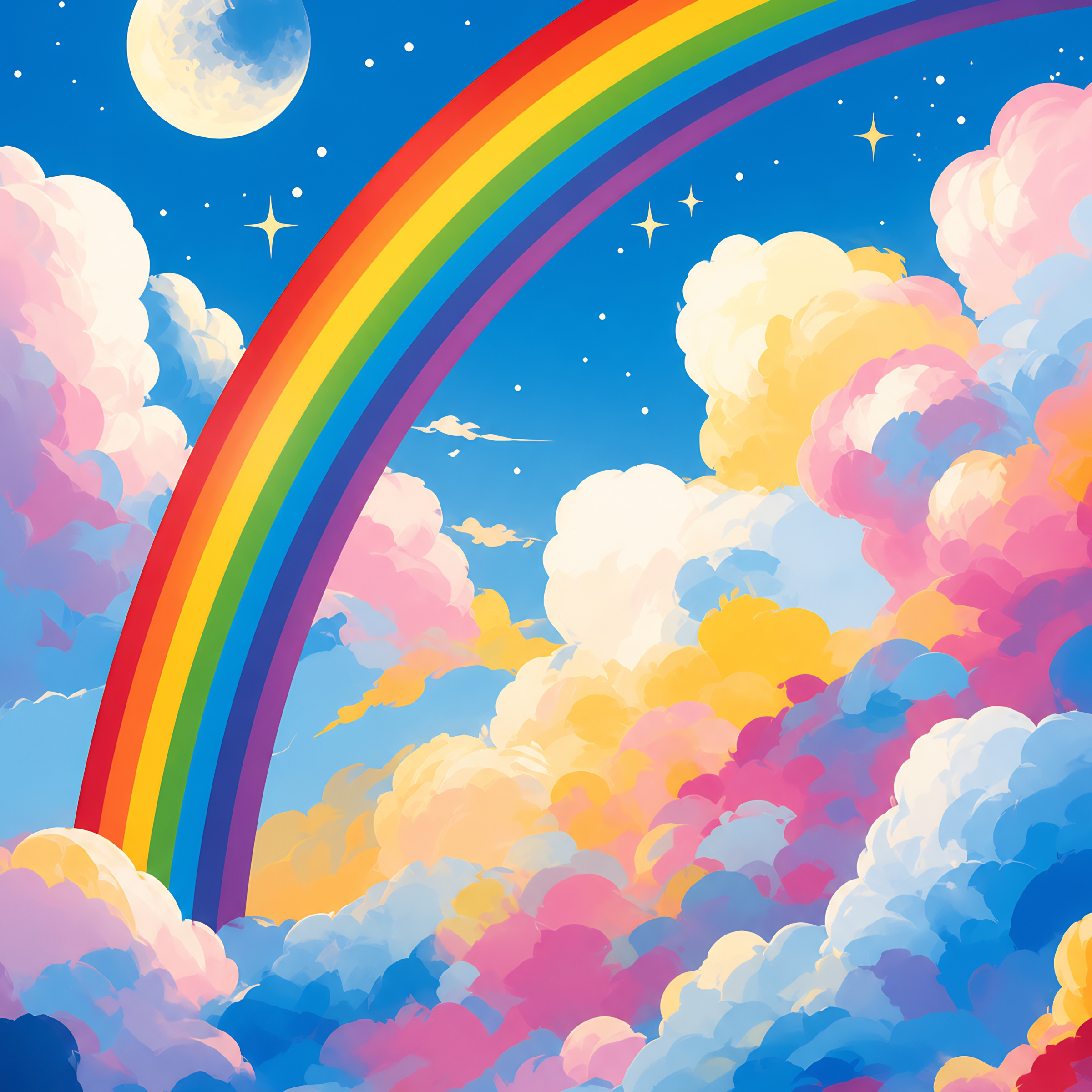 Moonbeam Skies- Diamond Art Kit (40x50cm, 100% Whimsy Dust Square Drill)