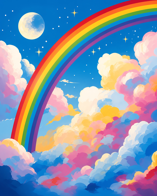 Moonbeam Skies- Diamond Art Kit (40x50cm, 100% Whimsy Dust Square Drill)