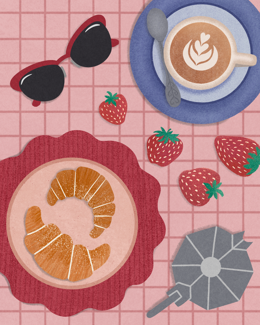 Morning Coffee by Andrea Lobell- Diamond Art Kit (40x50cm)