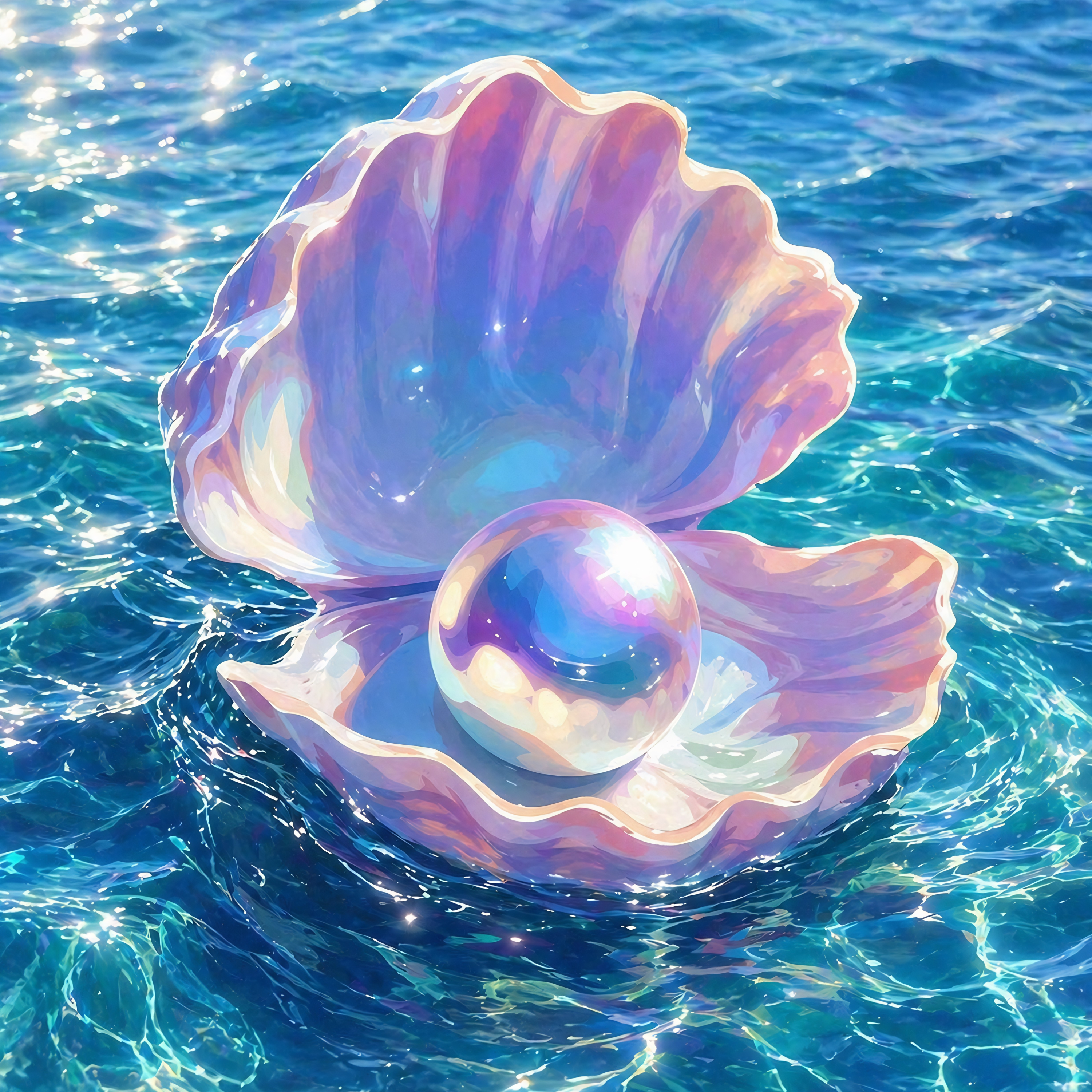 Ocean Treasure- Diamond Art Kit (40x40cm, Round Drill)