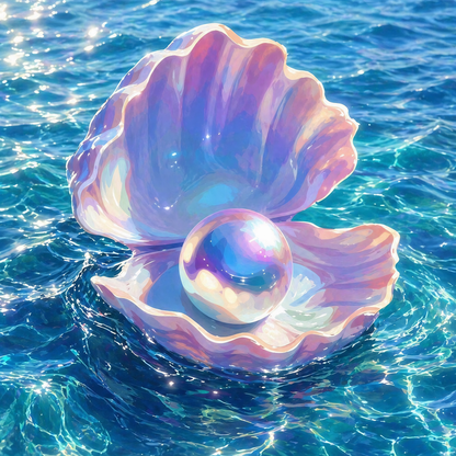 Ocean Treasure- Diamond Art Kit (40x40cm, Round Drill)