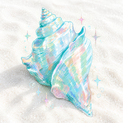 Opal Shore- Diamond Art Kit (40x40cm, 100% Whimsy Dust Square Drill)