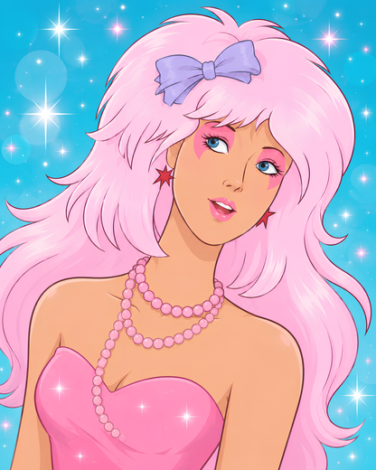 Pink Pop Dream- Diamond Art Kit (40x50cm, Square Drill)