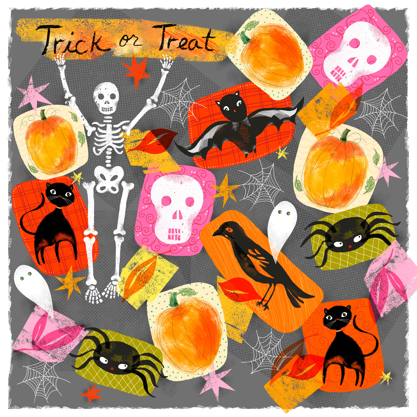 Trick or Treat by Lisa Powell Braun – Diamond Art Kit (50x50cm, Square Drill)
