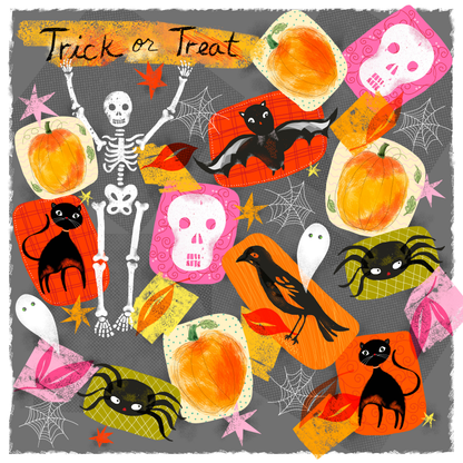 Trick or Treat by Lisa Powell Braun – Diamond Art Kit (50x50cm, Square Drill)