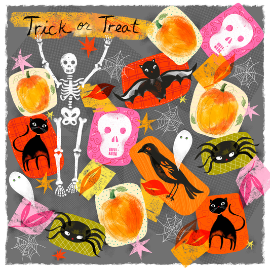 Trick or Treat by Lisa Powell Braun – Diamond Art Kit (50x50cm, Square Drill)